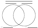 Venn Diagram Worksheet - Blank