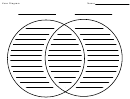 Venn Diagram Worksheet - Black And White