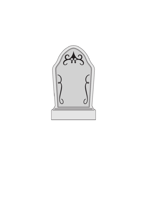 Tombstone Template printable pdf download