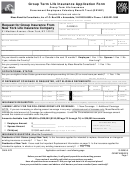 Form Gma-ez2 - Group Term Life Insurance Application Form