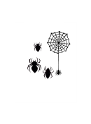 Spider With Web Template
