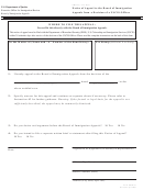 U.s. Department Of Justice Form Eoir-29 - Notice Of Appeal To The Board Of Immigration - Appeals From A Decision Of A Uscis Officer