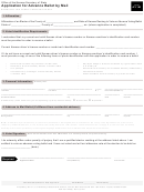 Application For Advance Ballot By Mail Form
