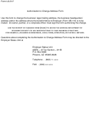 Form Uc-517 - Authorization To Change Address Form - Arizona Department Of Economic Security