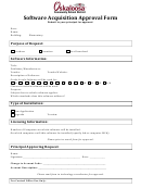 Software Acquisition Approval Form