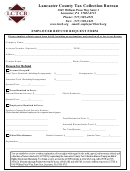 Employer Refund Request Form - Lancaster County Tax Collection Bureau