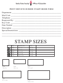 Rubber Stamp Order Form