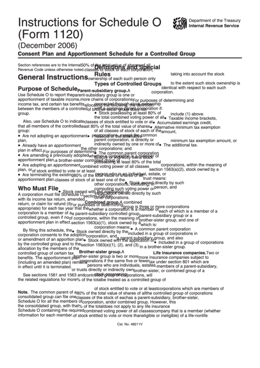 instructions-for-schedule-o-internal-revenue-service-form-1120-2006