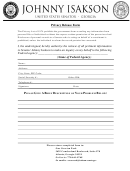 Privacy Release Form