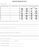 Fillable Babysitting Request Form Printable pdf