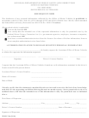 Form Dpsmv 2106 - Odr Request Form