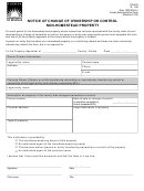 Notice Of Change Of Ownership Or Control Form