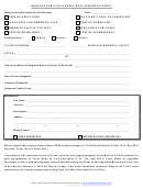 Request Form For Civil/family Post Judgment Writs