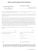 Application For Sentence Review
