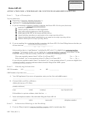 Form Adv-h - Application For A Temporary Or Continuing Hardship Exemption - 2011
