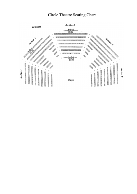View Seat Map - Circle Theatre Printable pdf