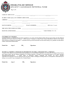 Security Clearance Referral Form