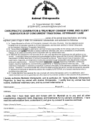 Chiropractic Examination And Treatment Consent Form