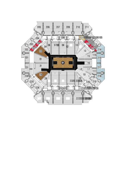 Brooklyn Nets Seating Chart Printable pdf