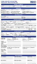 Home Loan Application Form (individual/sole Proprietor)