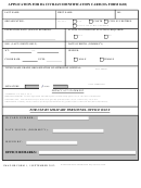 Application For Da Civilian Identification Card (da Form 1602)