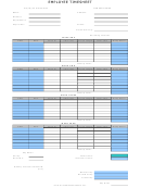 Monthly Timesheet