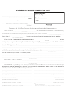 Petition (nebraska Workers'compensation Court)