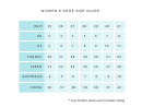 Women's Shoe Size Guide