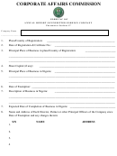 Annual Report Of Exempted Foreign Company - Corporate Affairs Commission - Form Cac 10c Printable pdf
