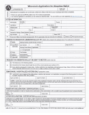 Gab-121 - Wisconsin Application For Absentee Ballot