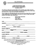 Alarm Registration Form 2010