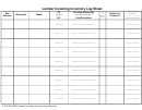 Lumber Incoming Inventory Log Sheet Template
