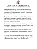Brooklyn Brazilian Jiu-jitsu Travel/vacation Training Log