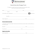 Social Security Change Form