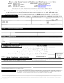 Wisconsin Department Of Safety And Professional Services - Manufactured Home Certificate Of Title Application