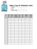 Daily Log For Diabetic Cats
