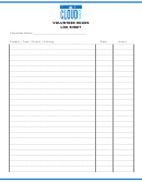Volunteer Hours Log Sheet Template