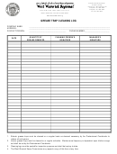 Grease Trap Cleaning Log Template