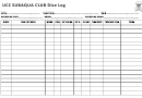 Ucc Subaqua Club Dive Log
