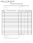 Internship Activity Log Time Sheet
