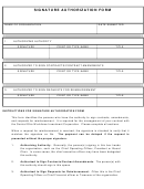 Signature Authorization Form