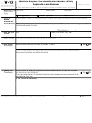 Form W-12 - Irs Paid Preparer Tax Identification Number (ptin) Application And Renewal