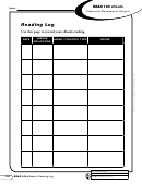 Reading Log Template - Read 180