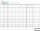 Volunteer Time Sheet Template