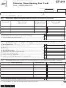 Ct-241, 2014, Claim For Clean Heating Fuel Credit Printable pdf