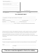 Full Reconveyance, Acknowledgment Form - State Of California