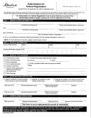 Form Reg0169 - Authorization For Vehicle Registration