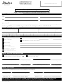 Form Reg0 169 - Authorization For Vehicle Services