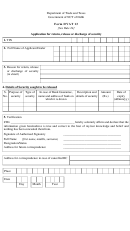 Form Dvat 13 - Application For Return, Release Or Discharge Of Security