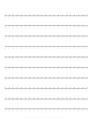Numbered Line Graph Paper Template